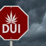 marijuana dui conviction image over stop sign